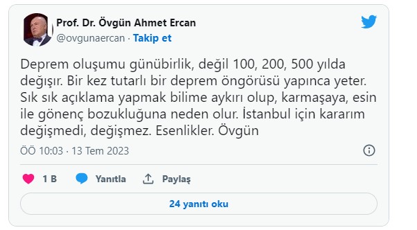 2045 Yılından Önce Beklemiyorum Demişti Prof Dr Ahmet Ercan'dan İstanbul Depremi Açıklaması