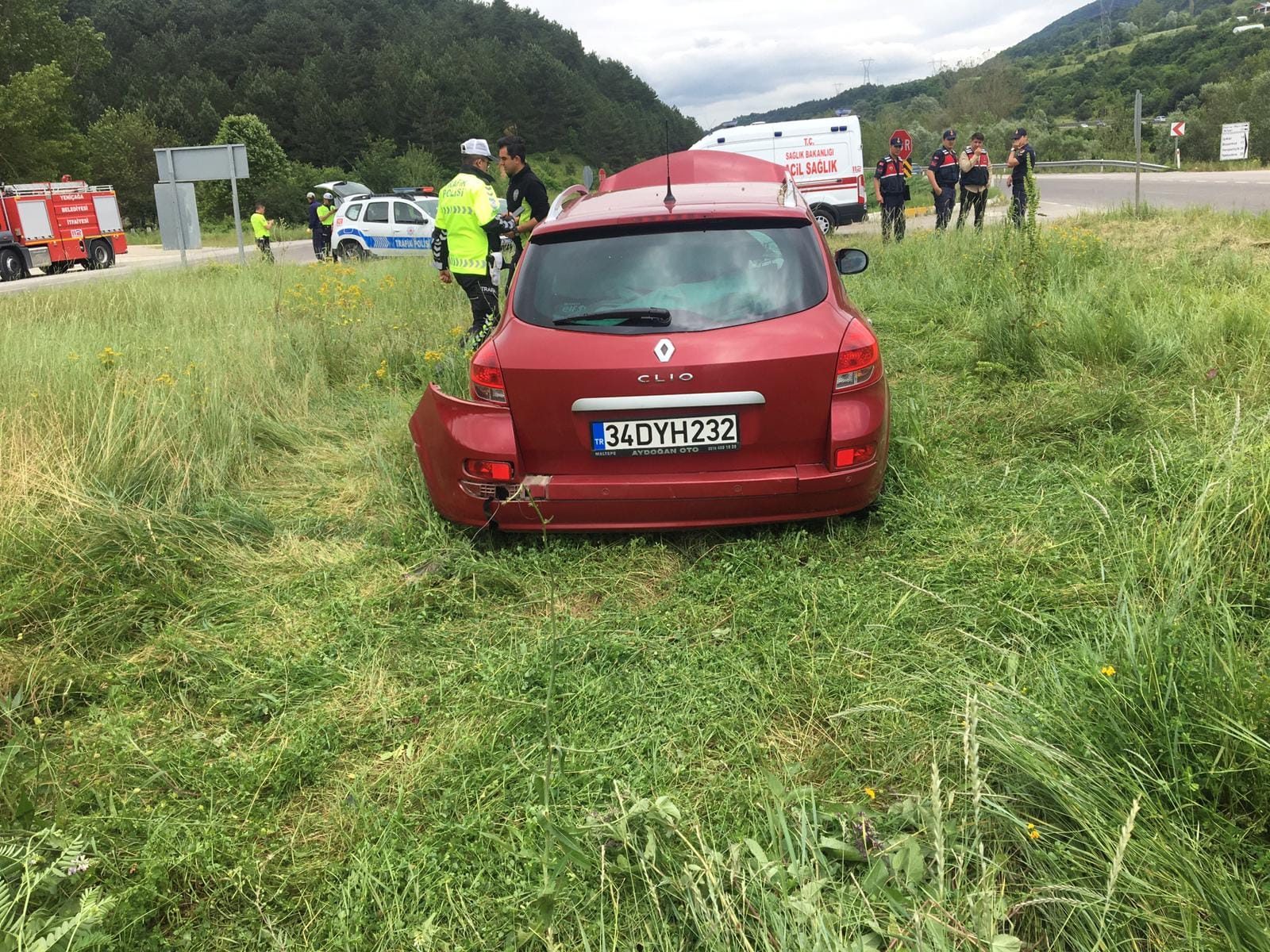 Direksiyon hakimiyetini kaybetti, Kendini otluk alanda buldu 4