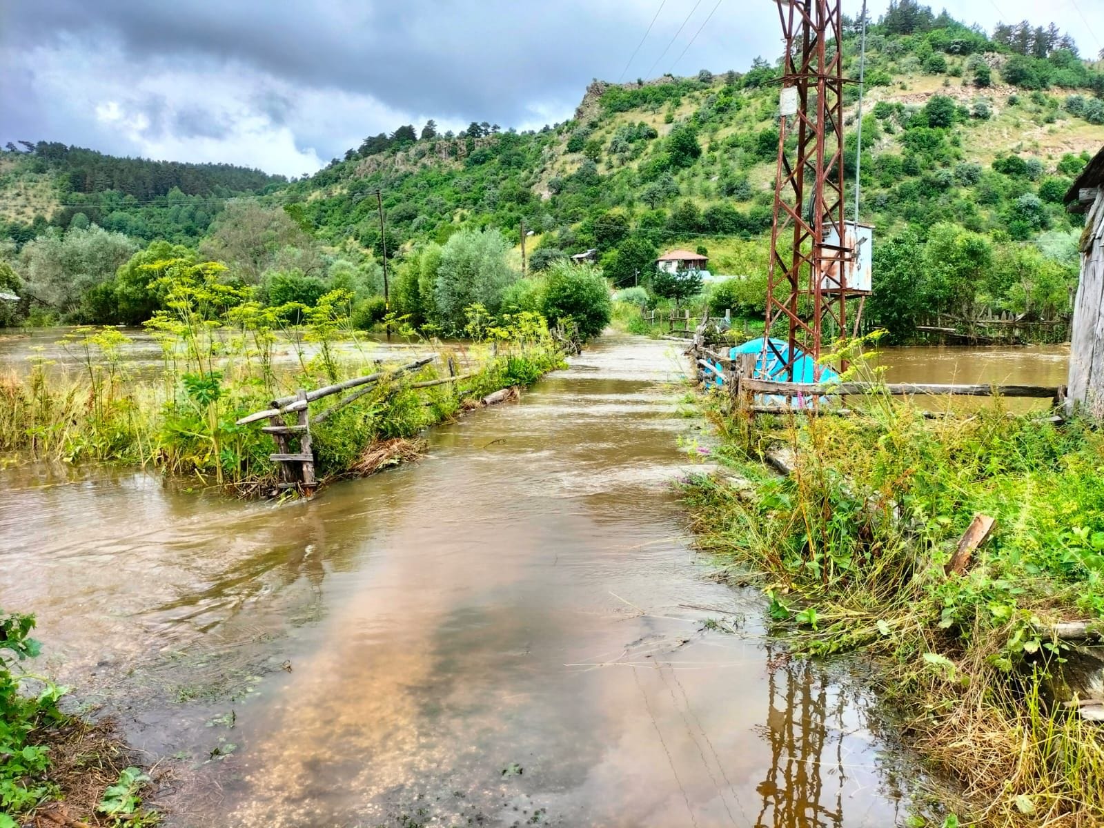 Tuğçe kaymakam sahaya indi. Sel mağdurlarını dinledi3