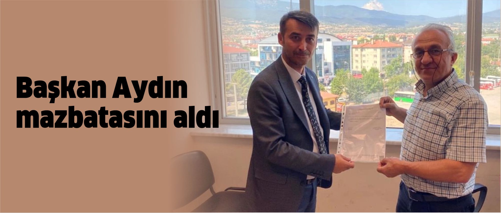 Başkan Aydın mazbatasını aldı-2