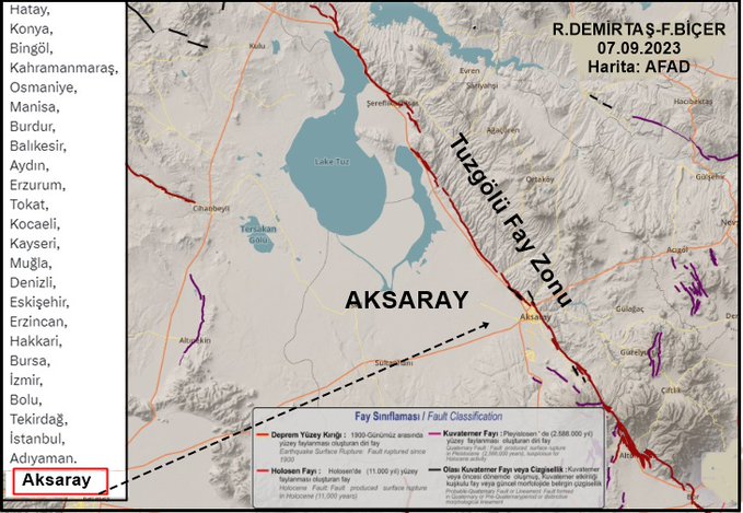 Dr. Ramazan Demirtaş Aksaray için Tuz Gölü fayının kırılması durumunda üreteceği depremin büyüklüğünü açıkladı-1