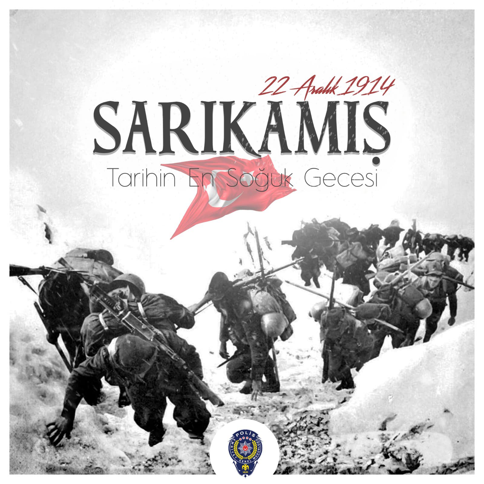 1914 yılının 15-22 Aralık tarihleri arasında, Sarıkamış yakınındaki Allahuekber dağlarında, Kars'ı Ruslardan geri almak için harekata katılan 60 bin asker donarak öldü.