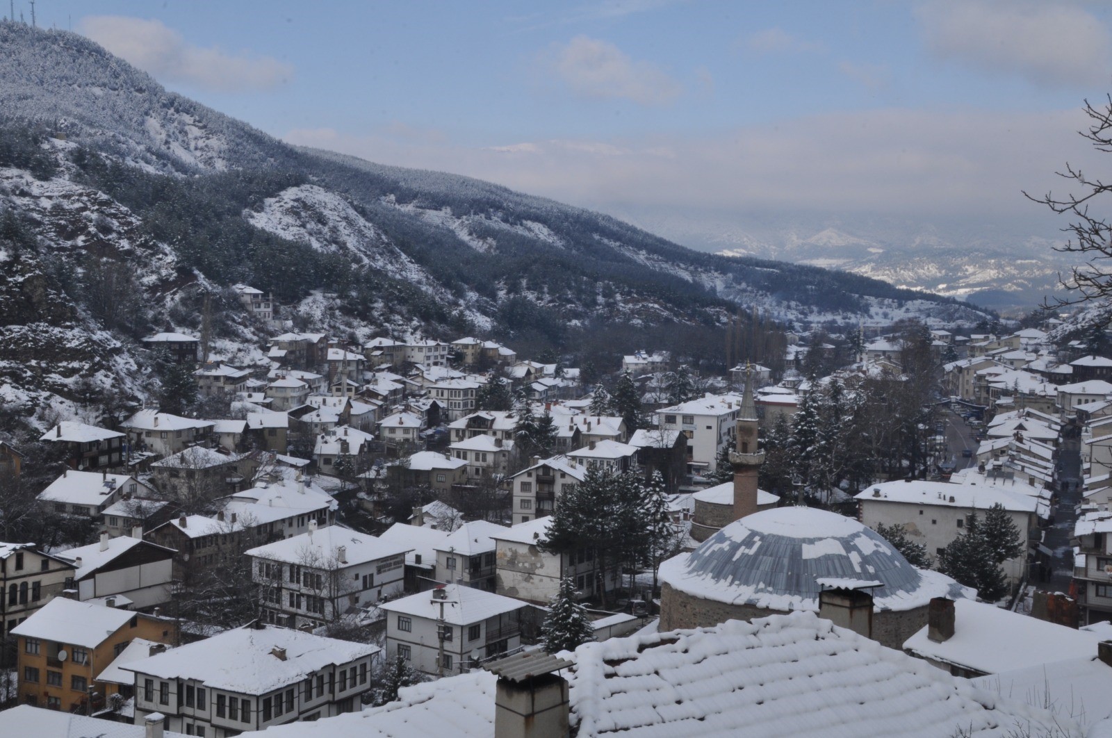 Tarihi Ilçenin Kış Güzelliği Mest Etti (2)