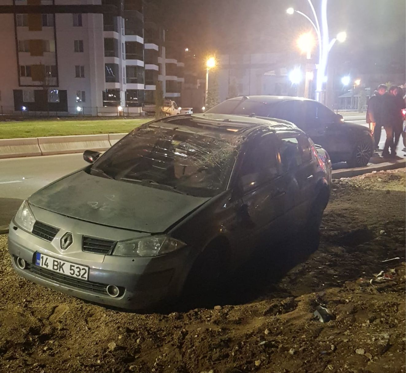 Bolu’da Alkollü Sürücü Takla Attı-2