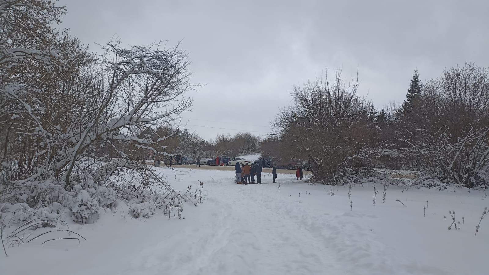 Bolu'yu Beyaza Bürüyen Kar, Kartalkaya Yolunu Doldurdu5