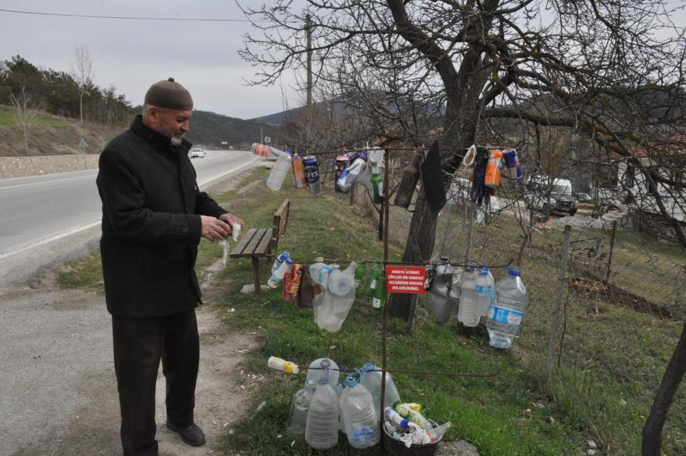 Hayırsever Mudurnulu Vatandaştan Çöp Atanlara Ders Çöp Standı Kurdu!2