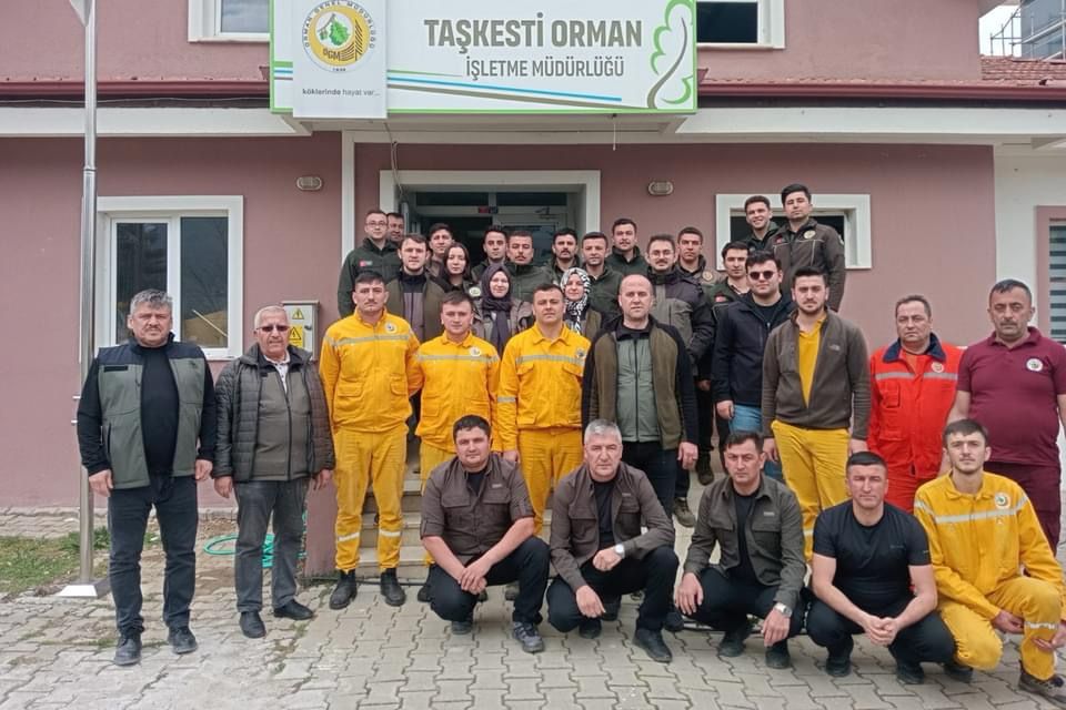 Taşkesti’de Olası Orman Yangınlarına Karşı Eğitim Tatbikatı Düzenlendi