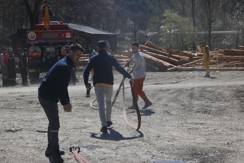 Göynük’te Olası Orman Yangınlarına Yönelik Eğitim Tatbikatı Yapıldı (10)