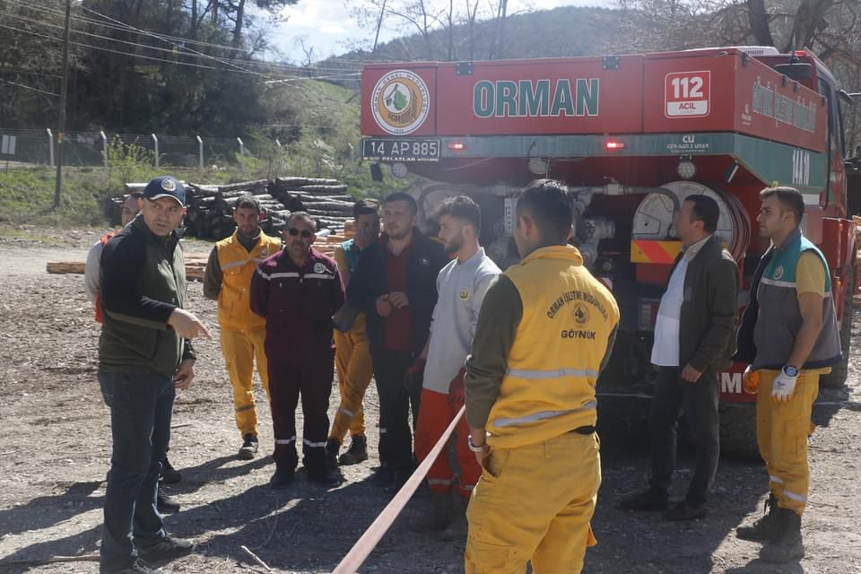 Göynük’te Olası Orman Yangınlarına Yönelik Eğitim Tatbikatı Yapıldı (4)