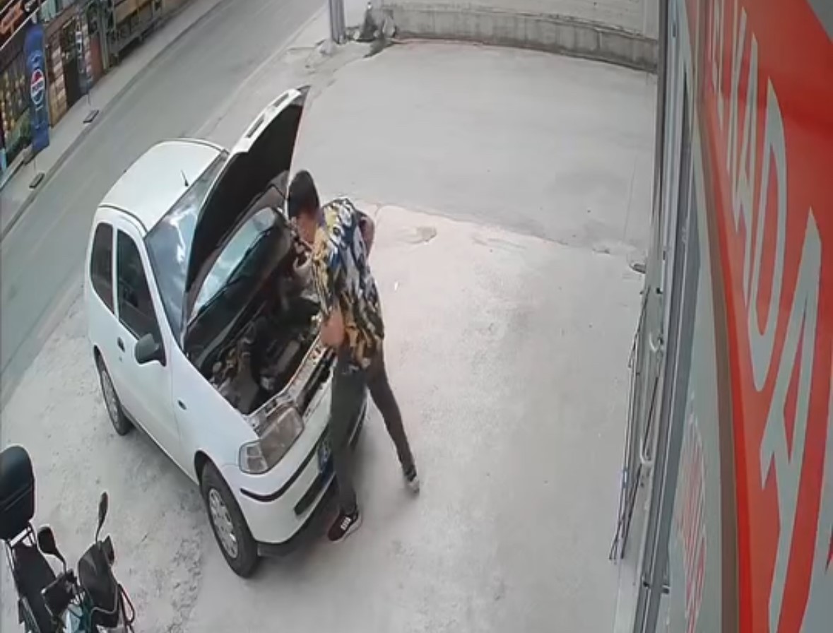 Otomobilin Motoruna Giren Yılan Teker Sökülerek Çıkarıldı (2)