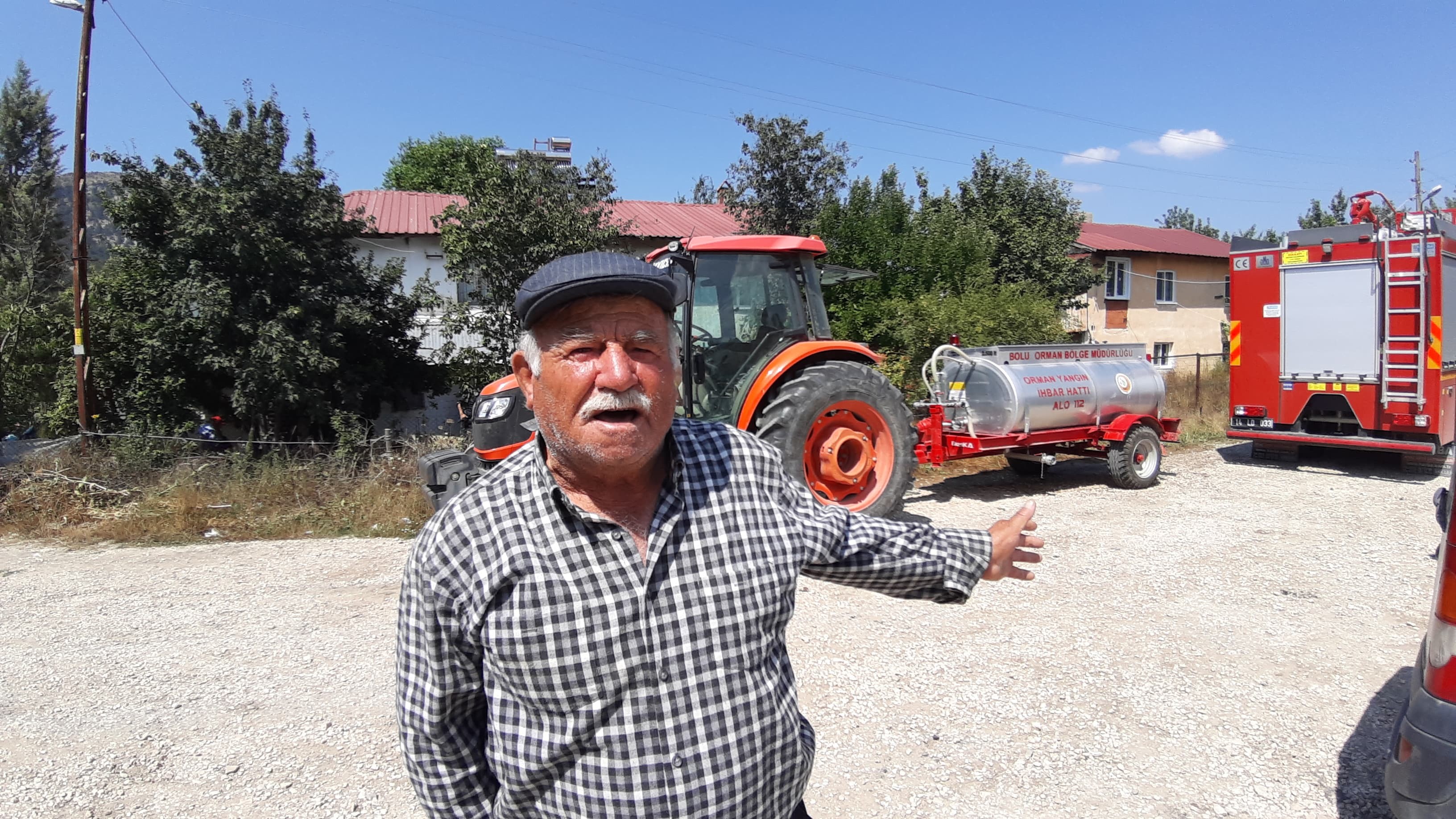 Su Tankeri Bulunan Köy Komple Yanmaktan Kurtarıldı (4)