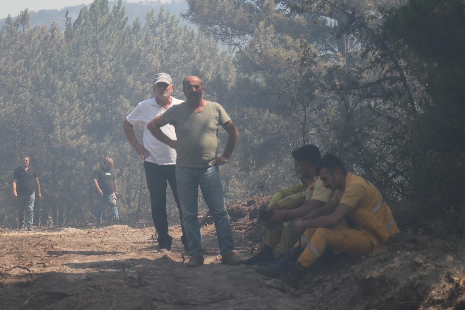 Göynük Nallıhan Yolu Yangın Nedeni Ile Kapandı (3)