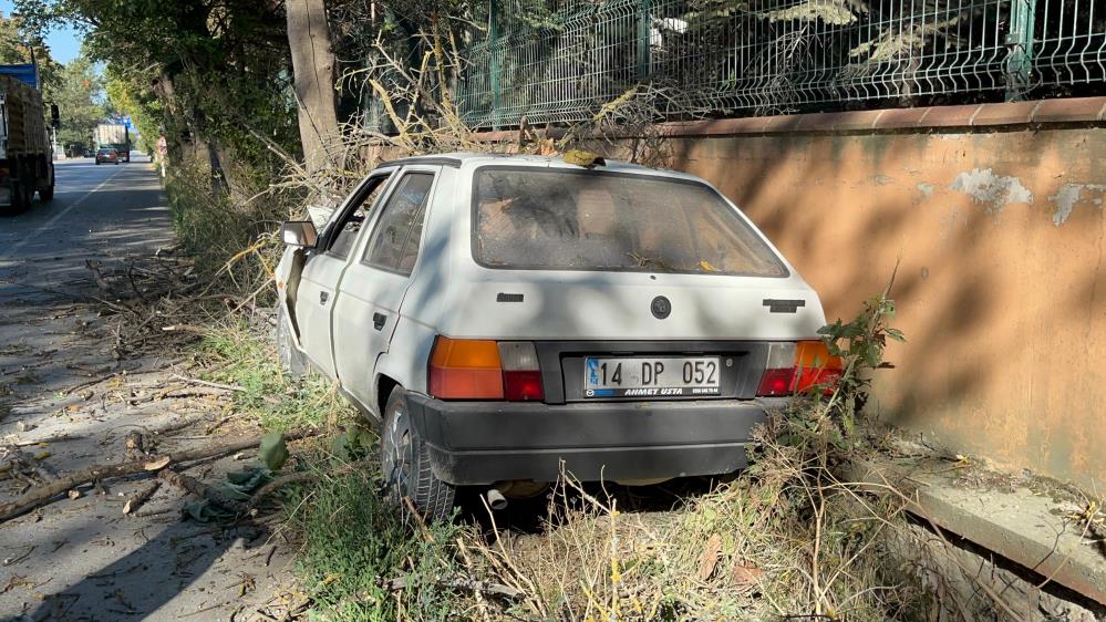 Otomobilin Çarptığı Ağaç Üzerine Devrildi, Yangın Çıktı 1 Yaralı5