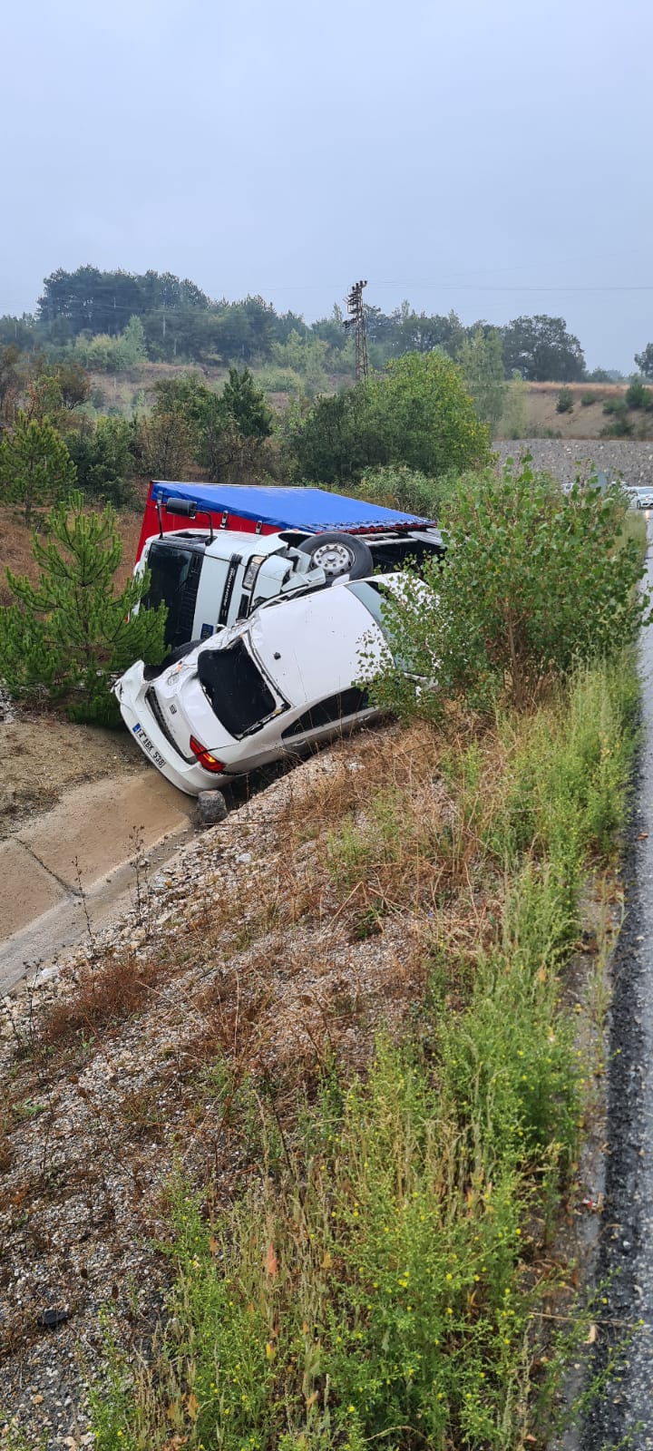 Mudurnu Yolu Tepe Karakolunda Kaza (2)