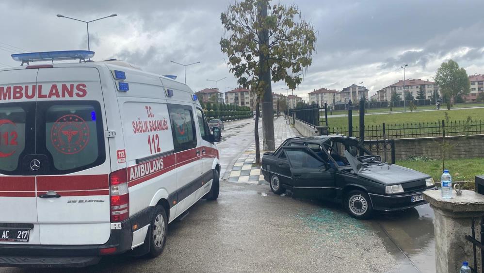 Bolu'daki Feci Kaza Kamerada Baba Kız Yaralandı2