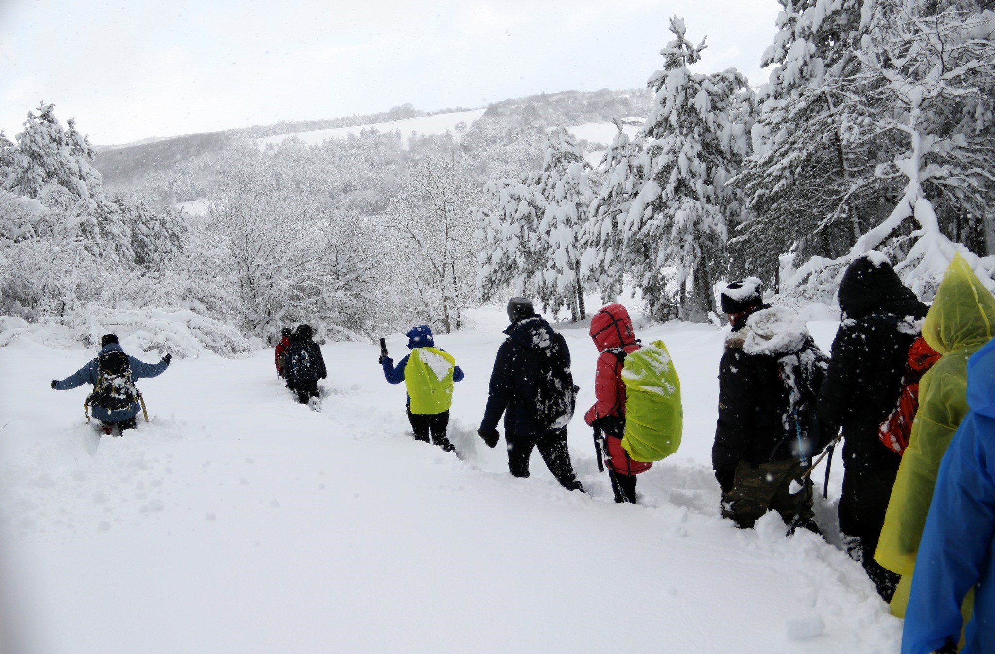 Doğaseverler 70 Santimetre Karda 9 Kilometre Yürüdü (1)