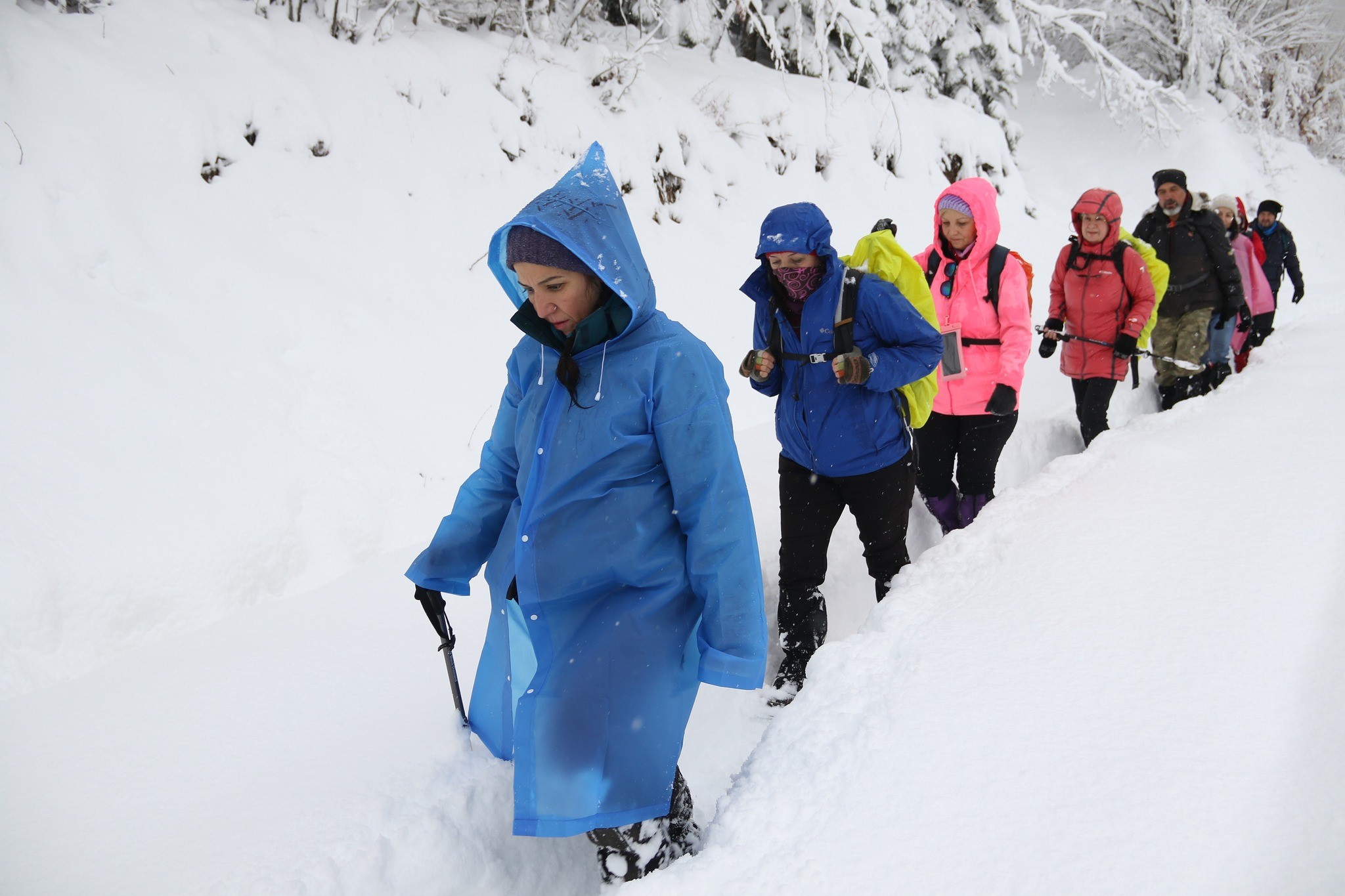 Doğaseverler 70 Santimetre Karda 9 Kilometre Yürüdü (2)