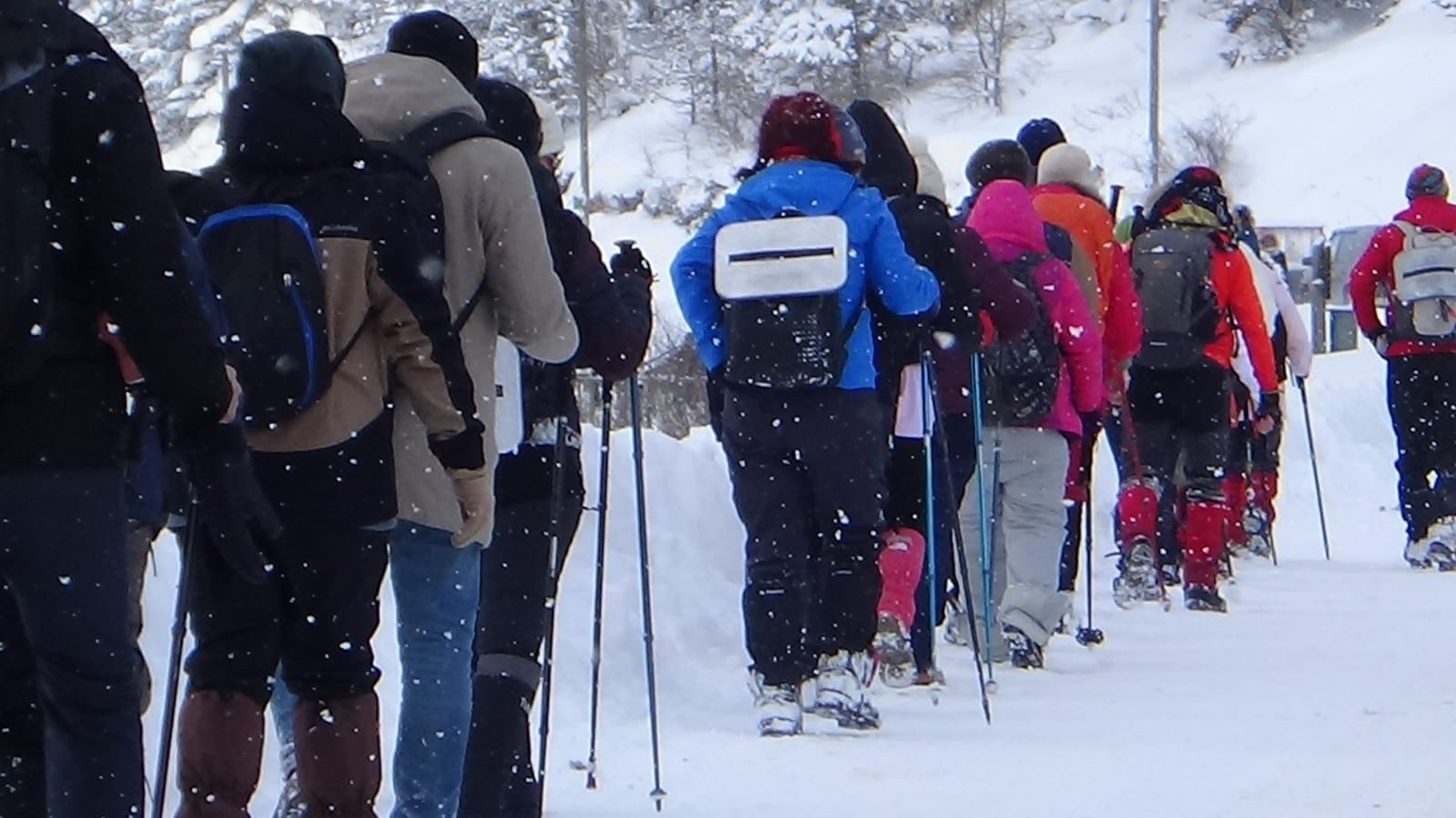 50 Santimlik Karda 12 Kilometre Yürüdü (1)