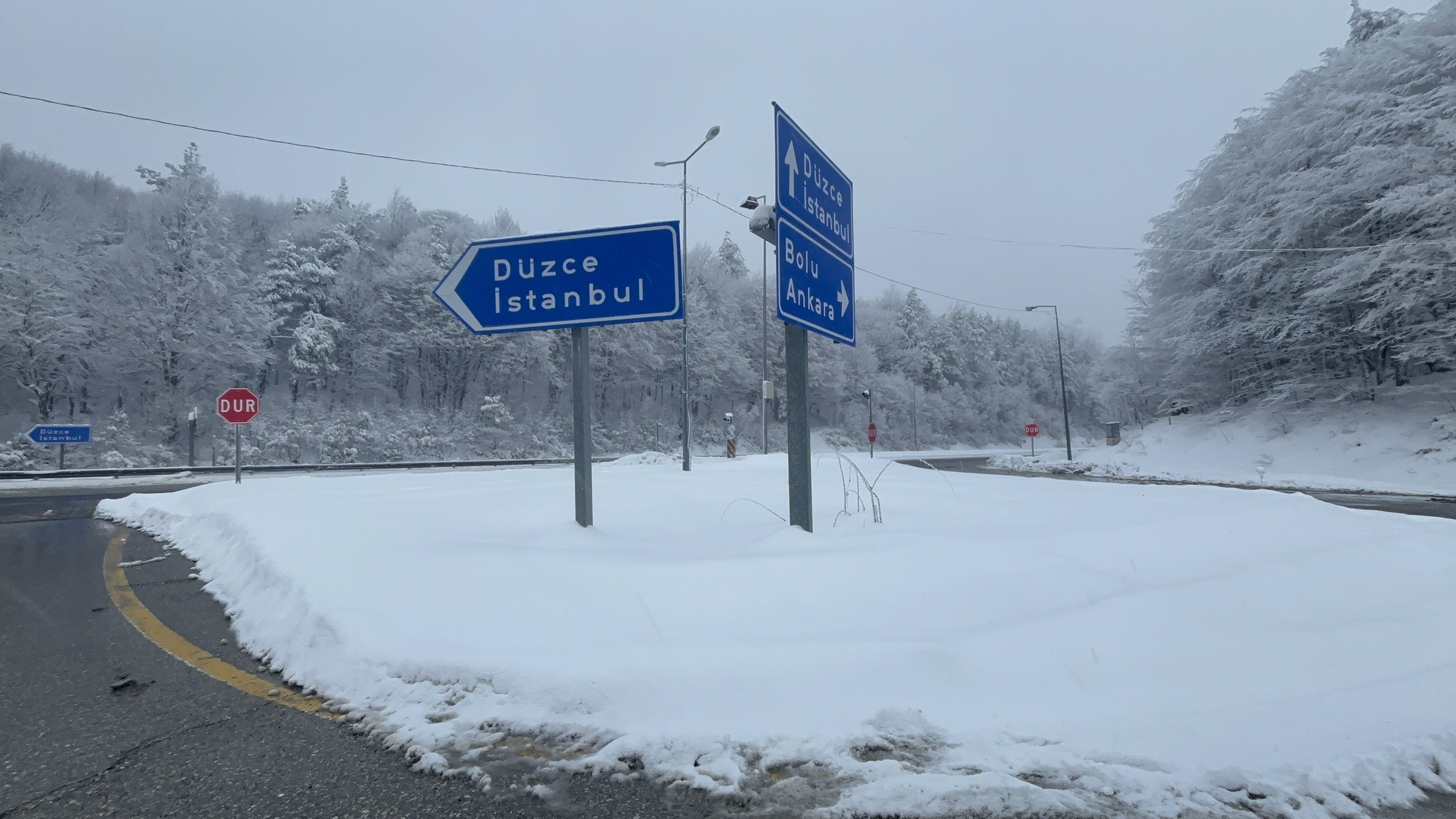 Bolu Dağı Geçişinde Ulaşım Rahat Sağlanıyor (2)