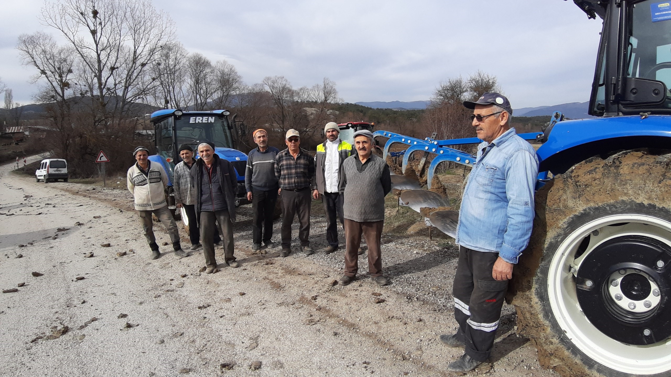 Bolu'da Imece Usulüyle Tarla Ekildi (1)-1