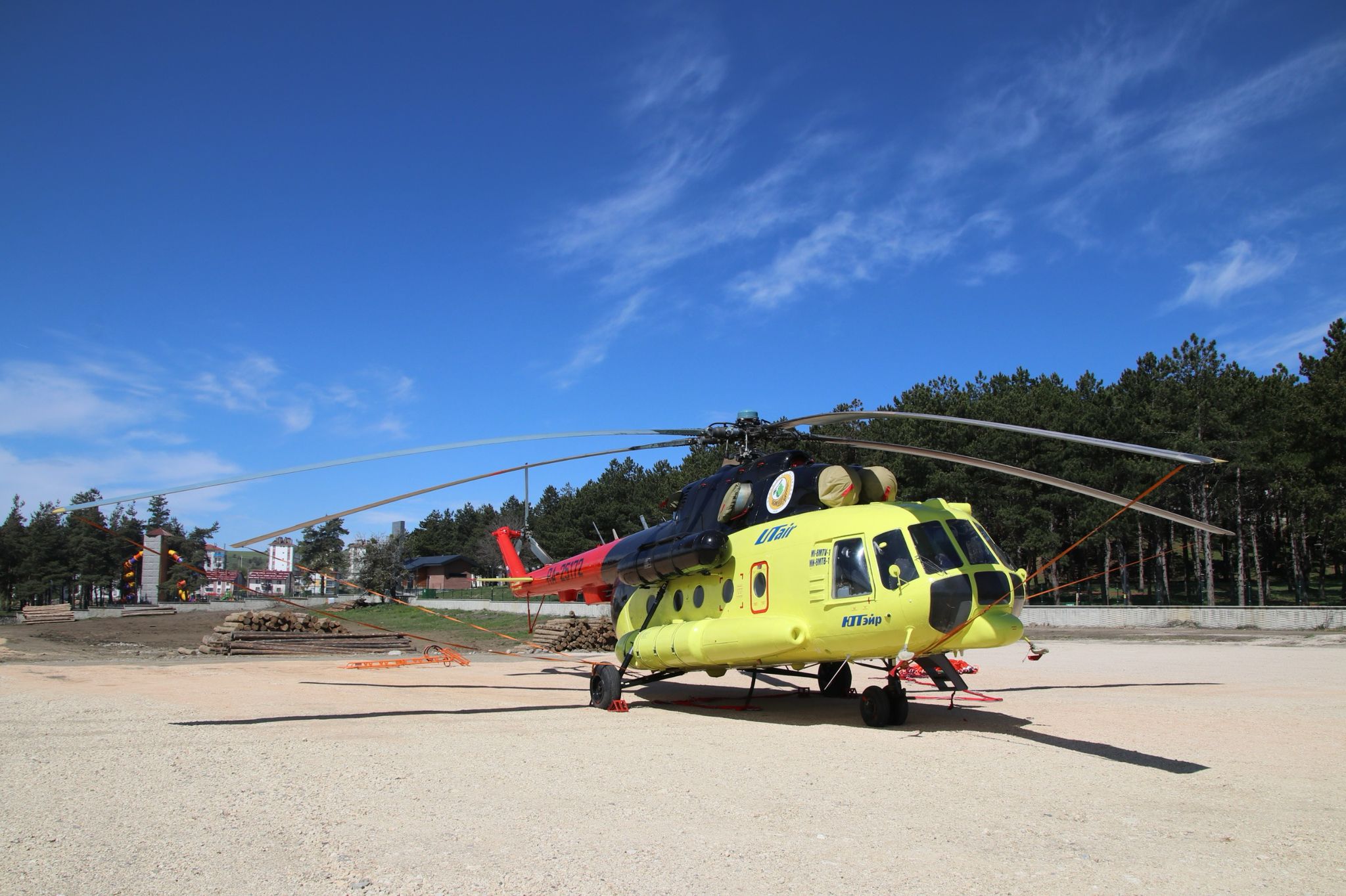 Yangın Söndürme Helikopteri Bolu'da Konuşlandırıldı (3)