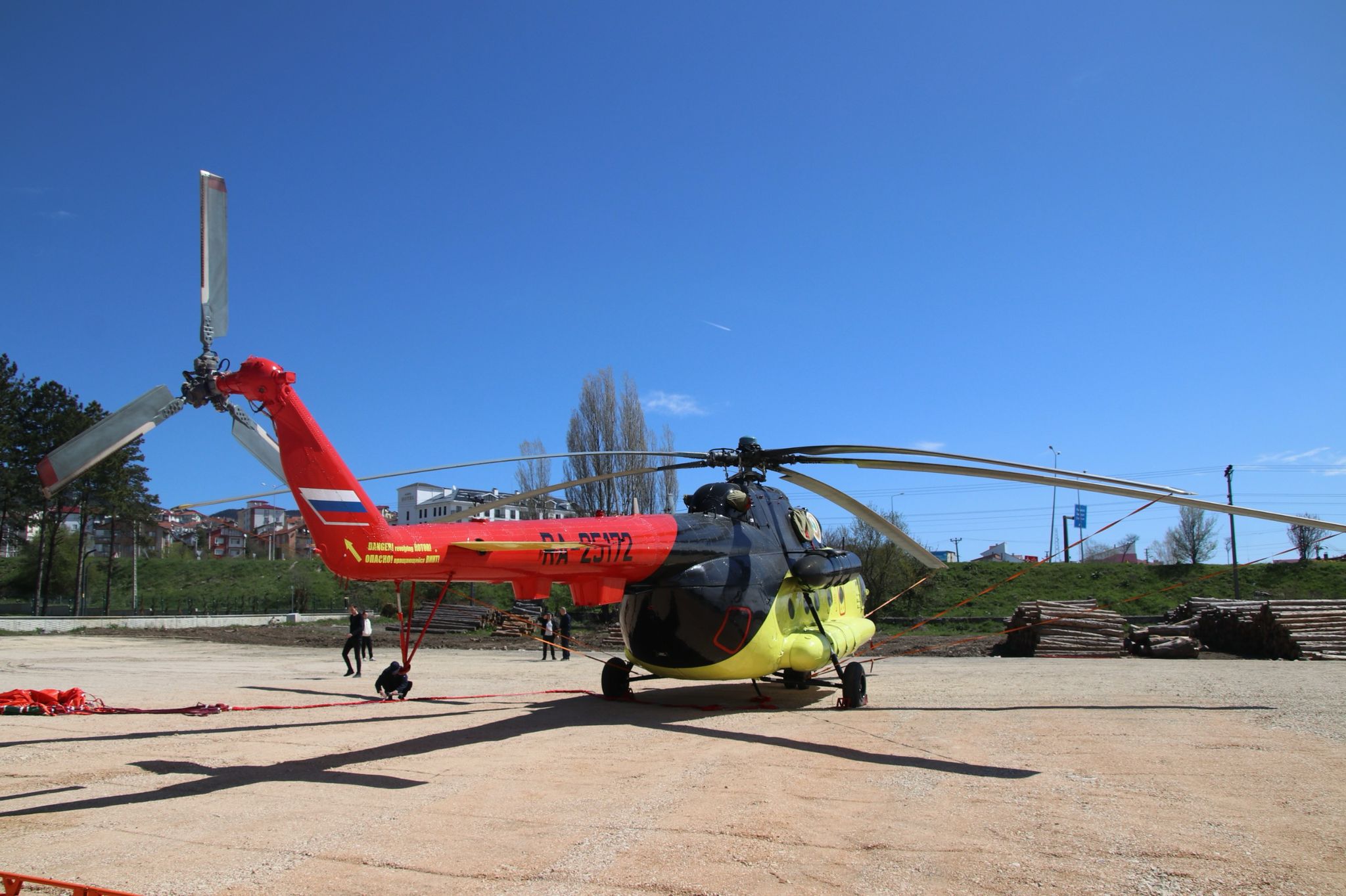 Yangın Söndürme Helikopteri Bolu'da Konuşlandırıldı (6)