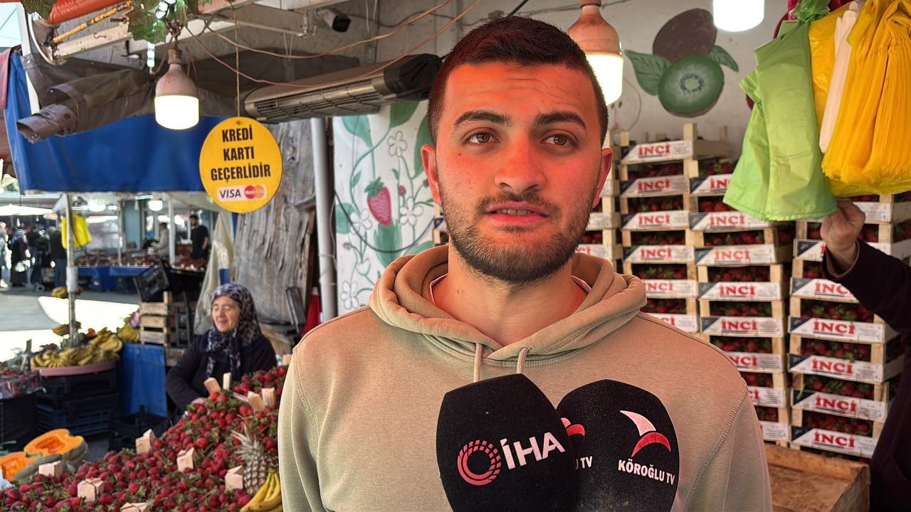 Zirai Donun Ardından Pazarda Çilek Bolluğu (5)