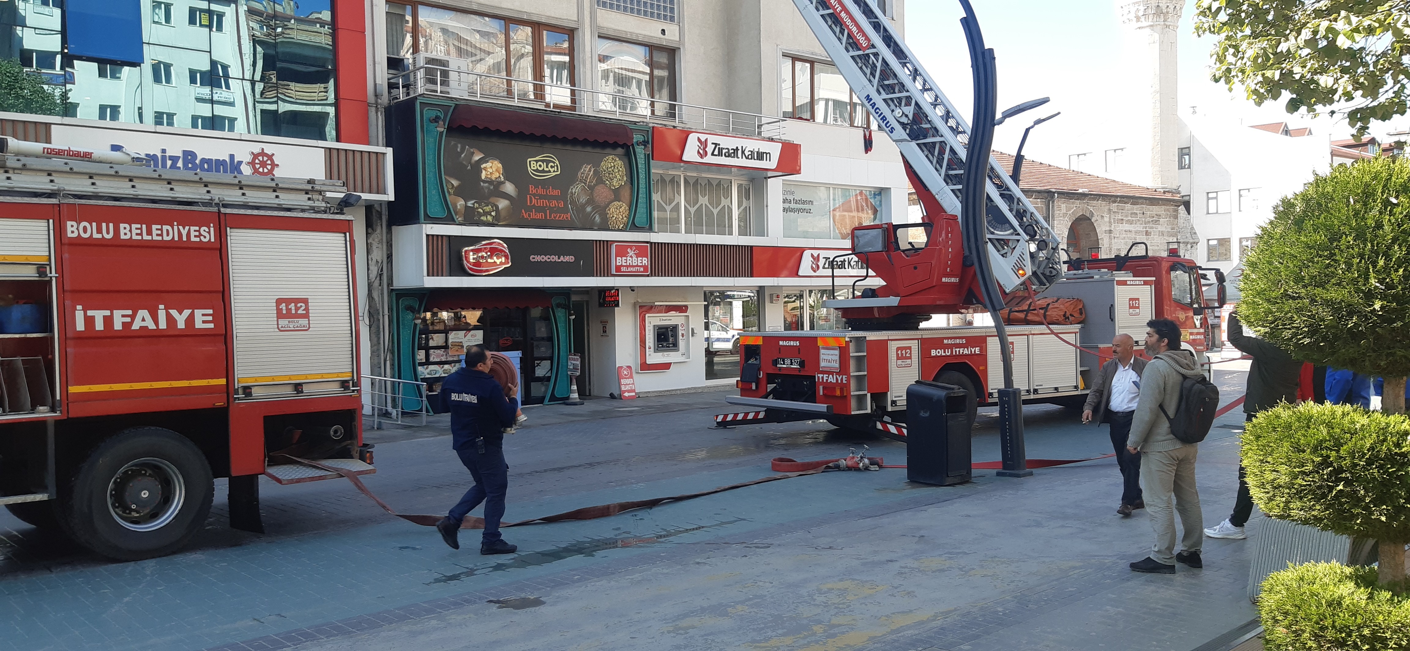Bolu'da Çatı Yangını (2)