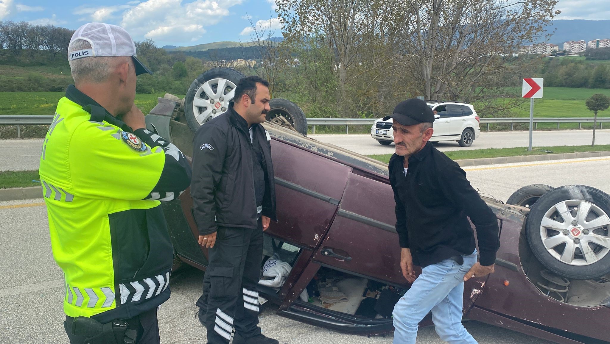 Takla Atan Araçta Burnu Bile Kanamadı (3)-1