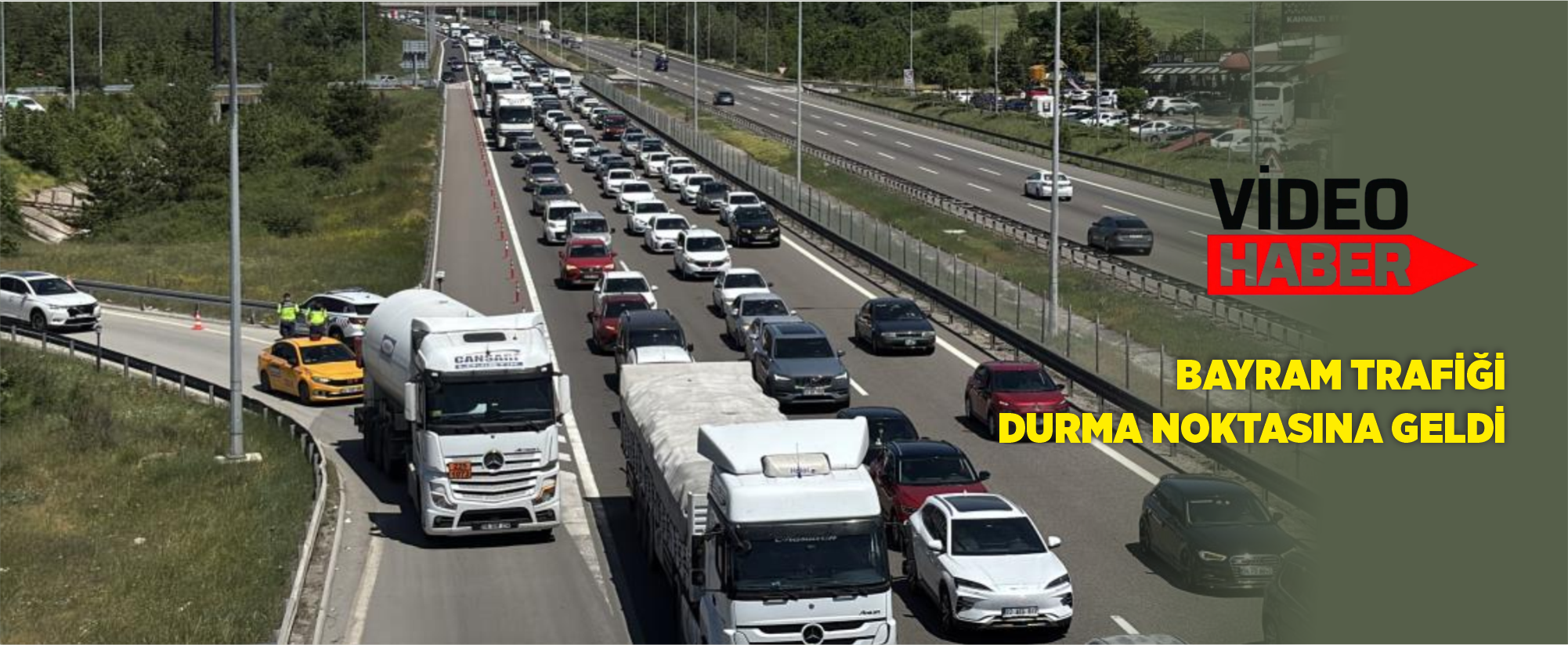 Bayram trafiği durma noktasına geldi