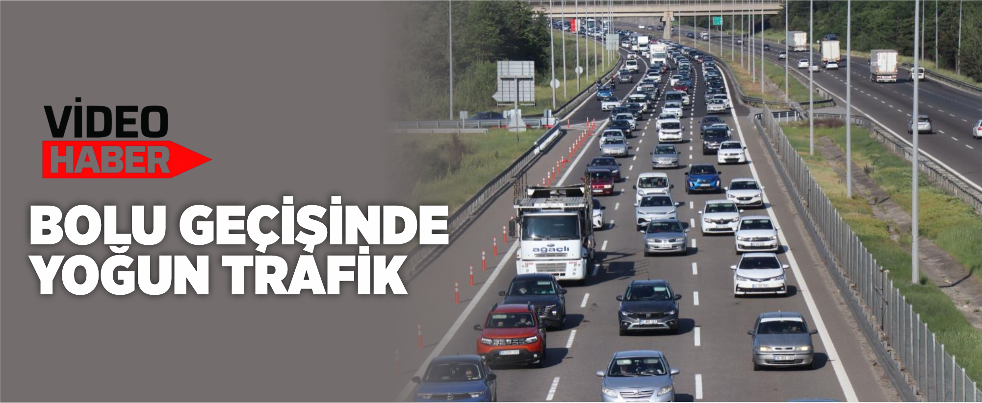 Bolu geçişinde yoğun trafik