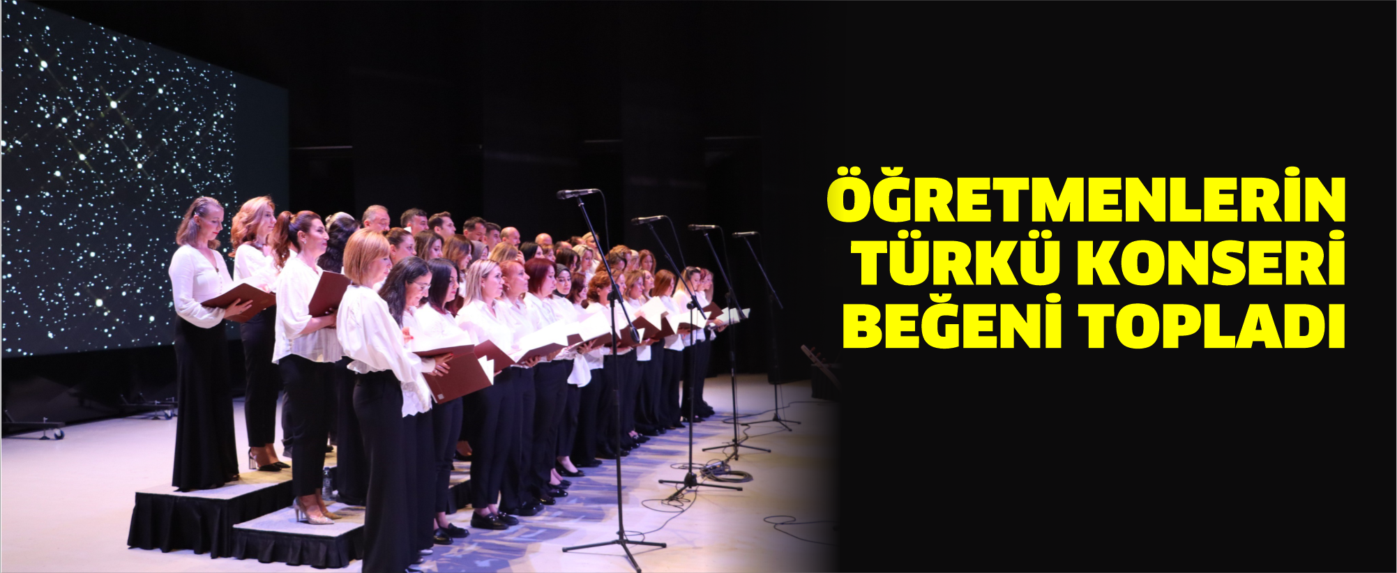 Öğretmenlerin türkü konseri beğeni topladı