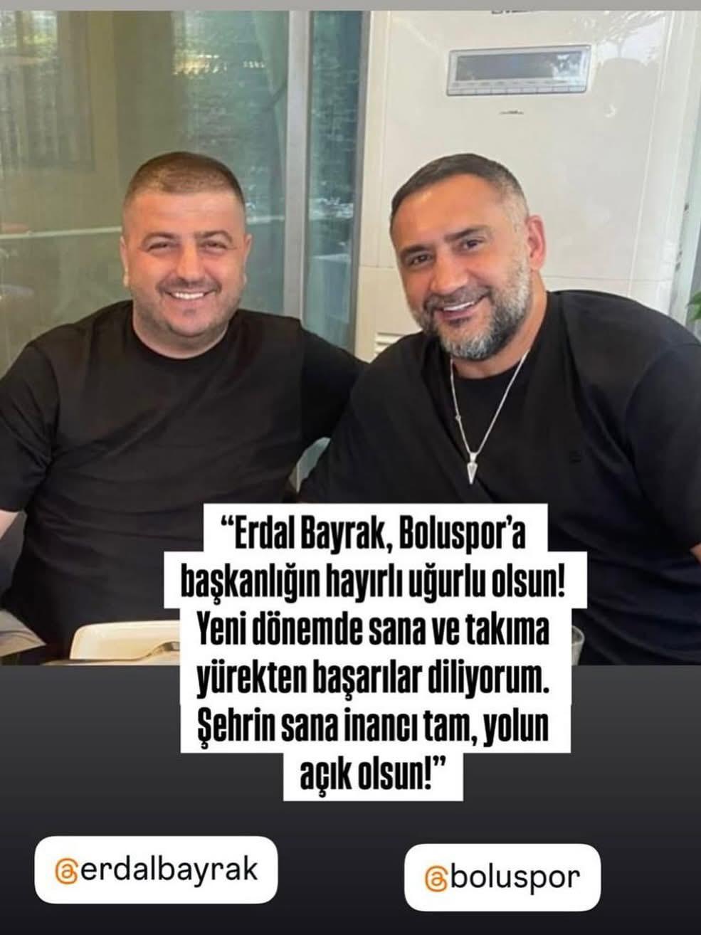 Ümit Karan’dan Boluspor Başkanı Erdal Bayrak’a Tebrik Mesajı-1