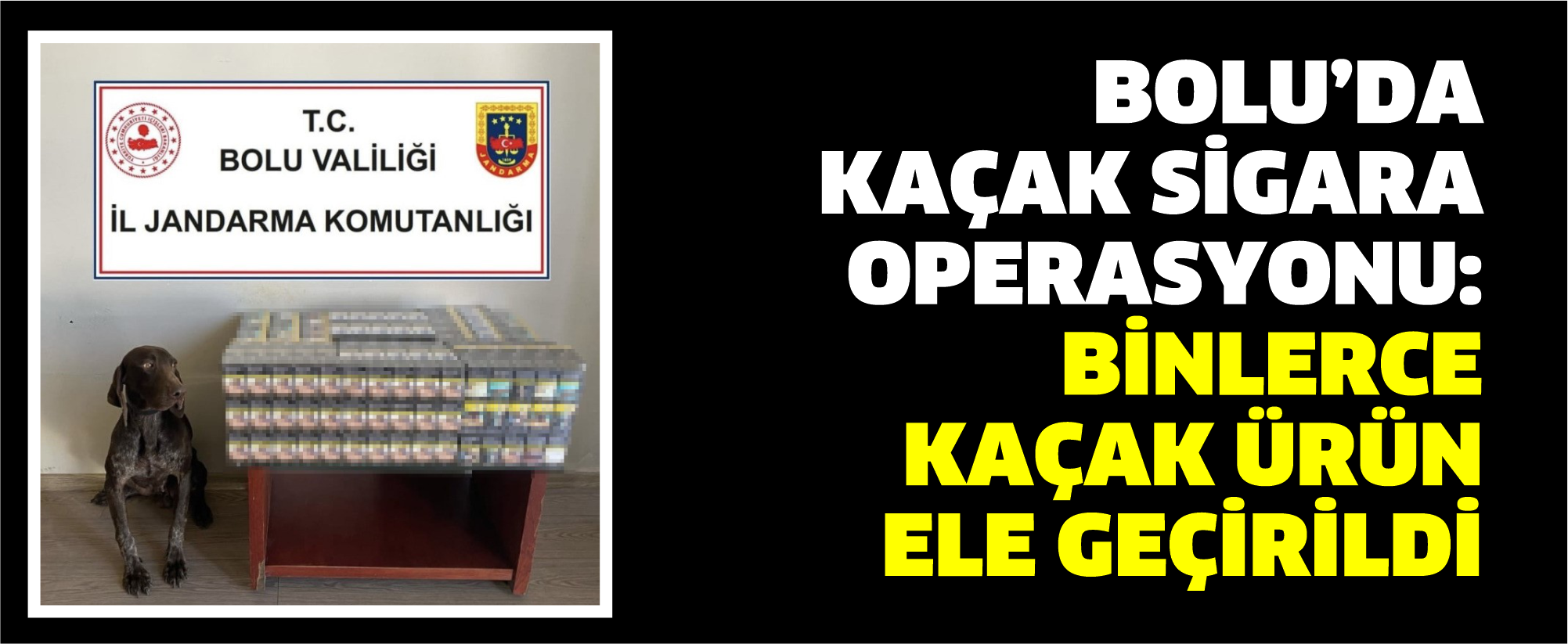 Bolu’da kaçak sigara operasyonu: Binlerce kaçak ürün ele geçirildi