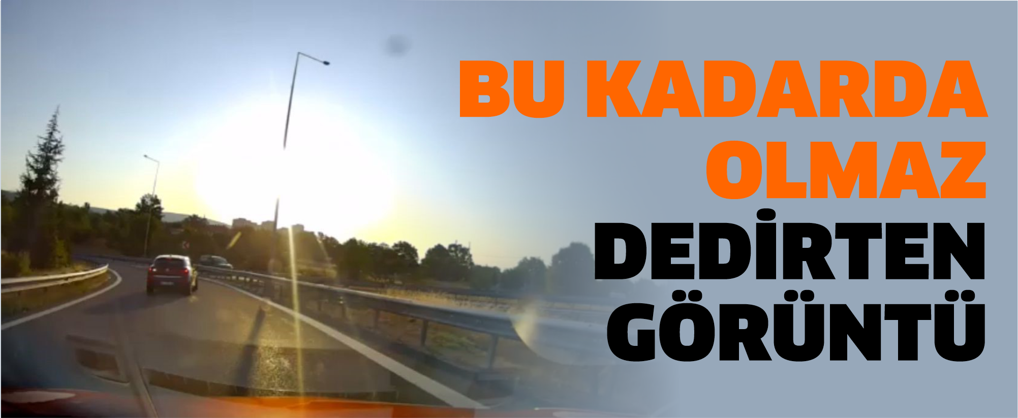 TEM otoyolunda kazaya davetiye çıkardı