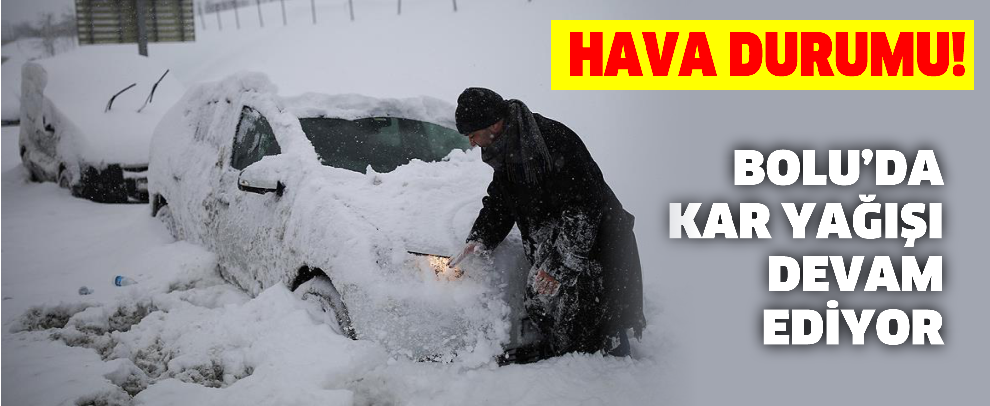 BOLU’DA KARI YAĞIŞI DEVAM EDİYOR