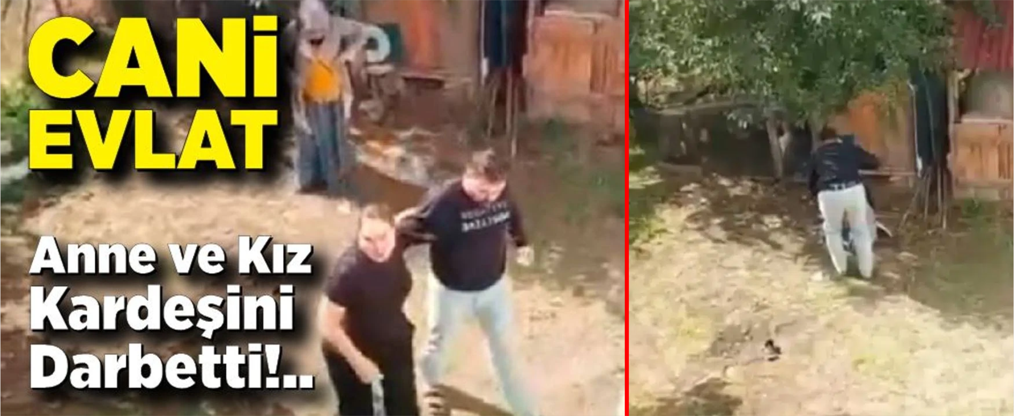 Bolu’da bir şahıs anne ve kız kardeşini böyle darp etti