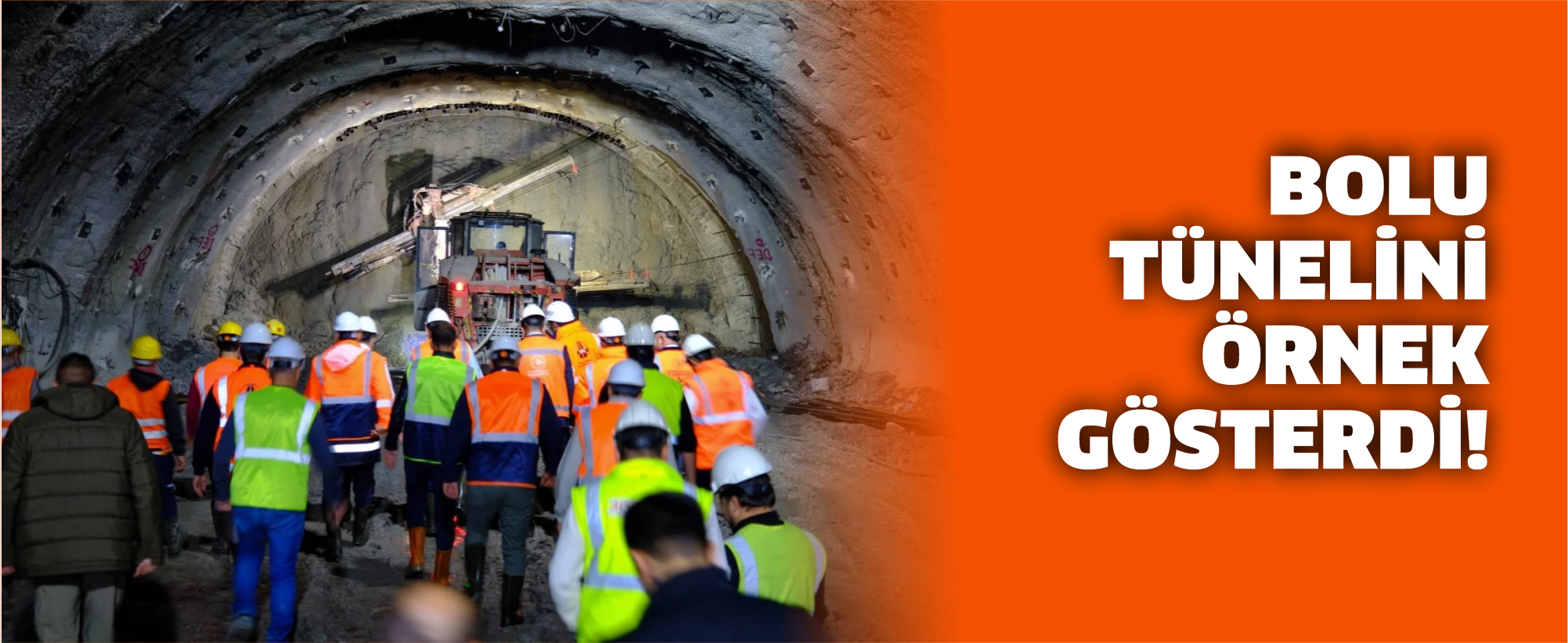 Bolu tünelini örnek gösterdi!
