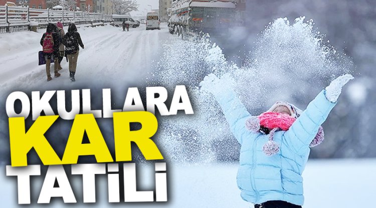 Bolu’da eğitime kar engeli: Okullar 1 gün tatil edildi