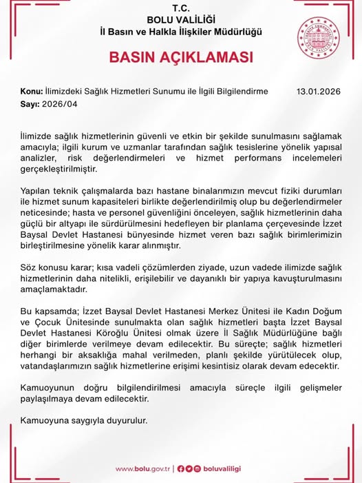 İzzet Baysal Devlet Hastanesi’nde Birimler Birleştiriliyor-2