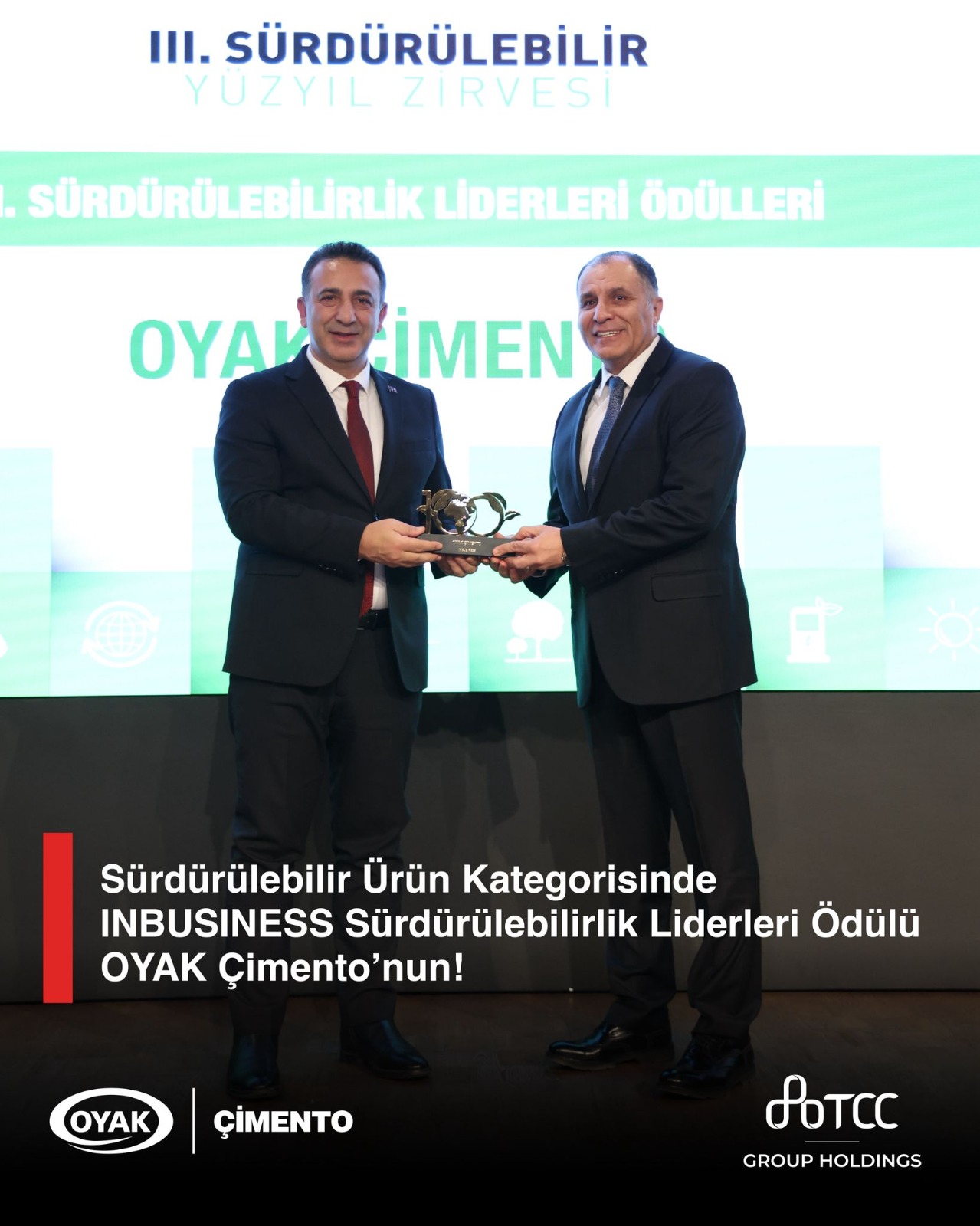 Oyak Çimento’ya “Sürdürülebilirlik Liderleri” Ödülü (2)