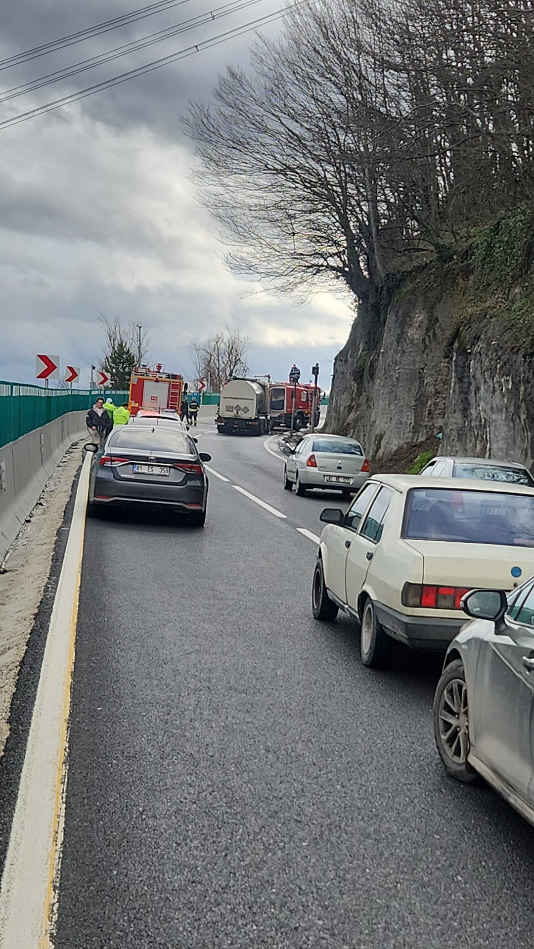 Bolu Dağı'nda Tanker Alev Alev Yandı (2)