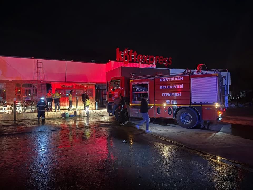 Bolu Dinlenme Tesisinde Yangın (7)