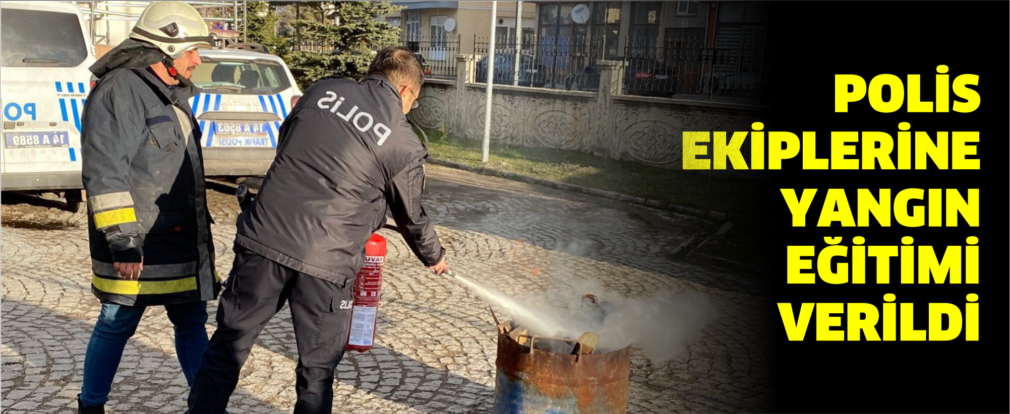 Dörtdivan ilçesinde polis ekiplerine yangın eğitimi verildi