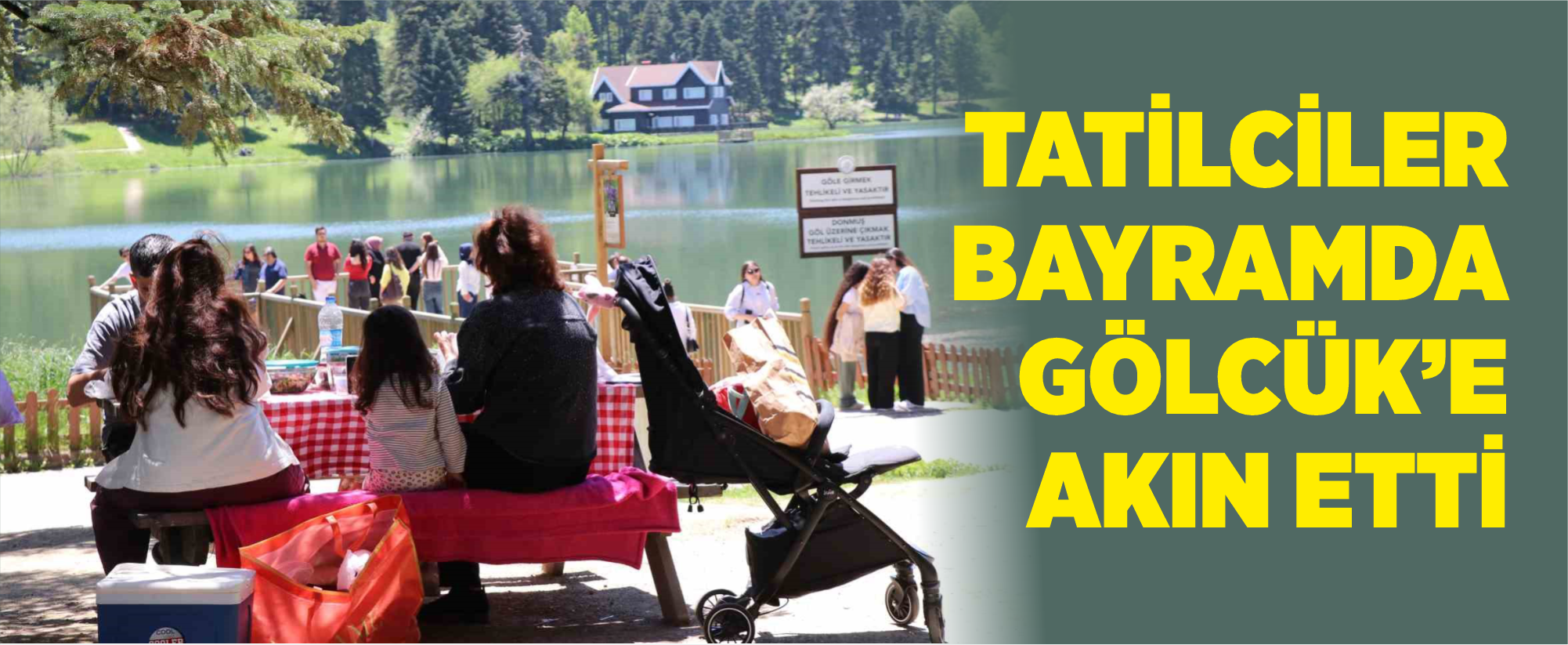 Tatilciler bayramda Gölcük’e akın etti