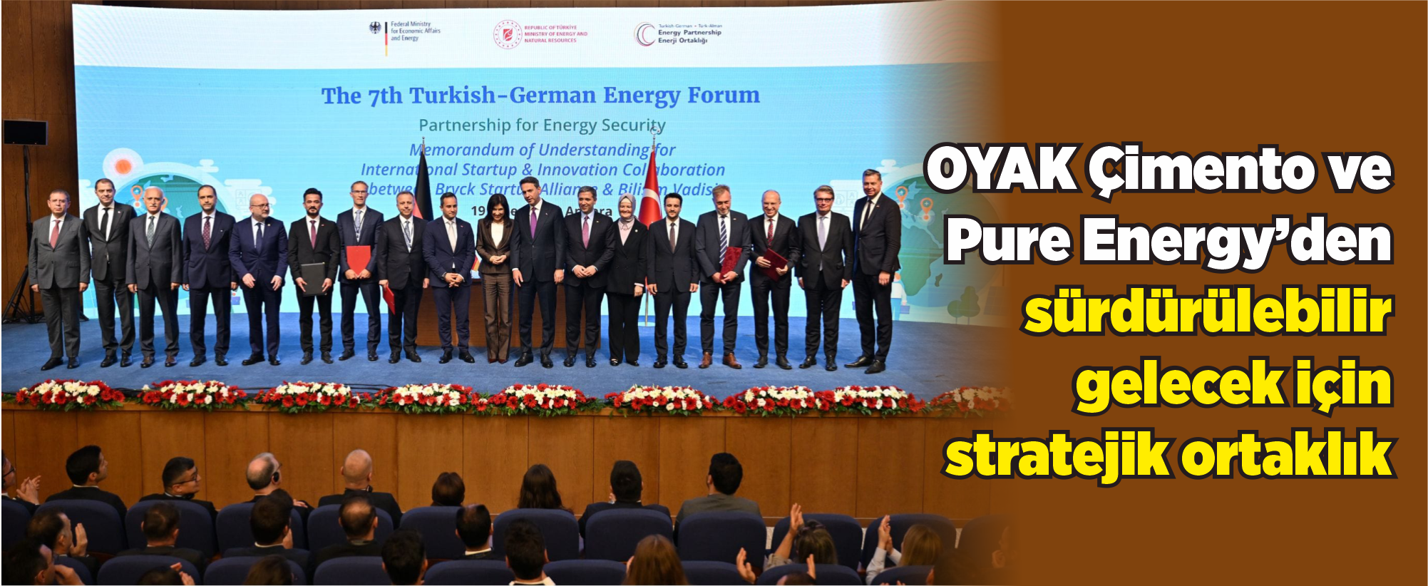 OYAK Çimento ve Pure Energy’den  sürdürülebilir gelecek için stratejik ortaklık