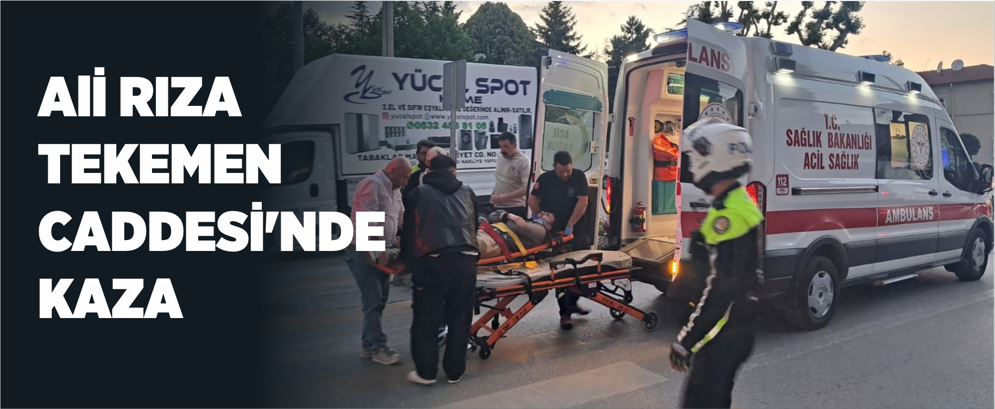Ali Rıza Tekemen Caddesi'nde Kaza