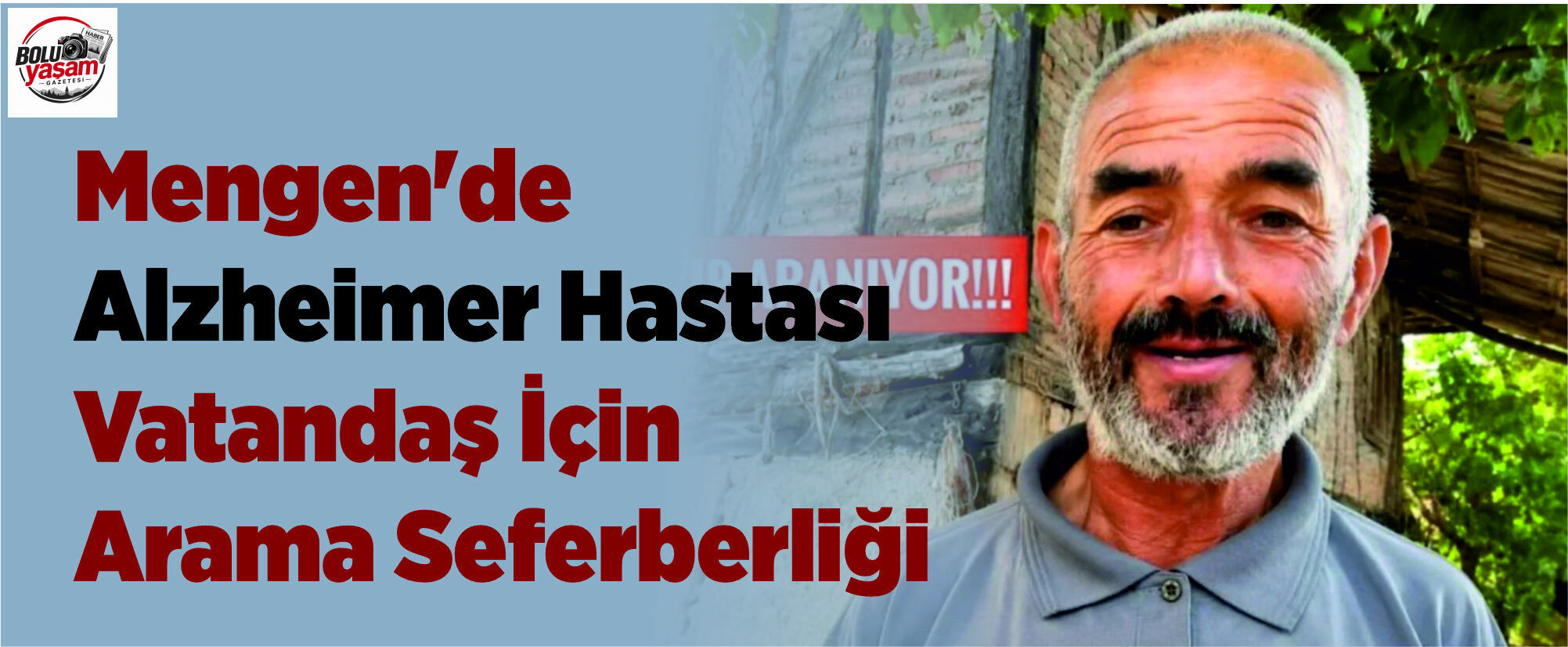 Mengen'de Alzheimer Hastası Vatandaş İçin Arama Seferberliği
