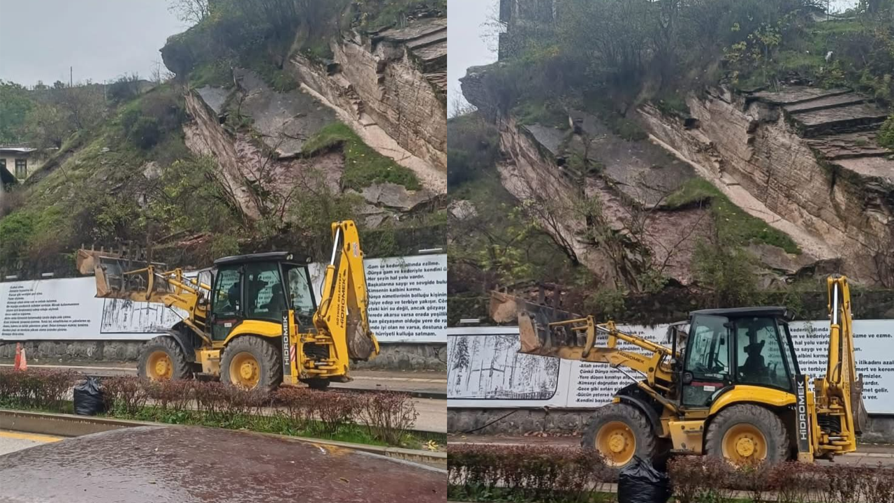Kayalar Yola Düştü, Ulaşım Kısa Süreliğine Kapandı