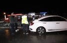 Kavşakta otomobil ile kamyon çarpıştı